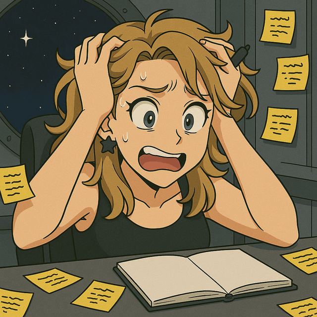 Mackenzie feeling overwhelmed by full-size pages